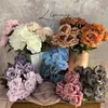 Fiori decorativi 9 teste Diamond Rose Bouquet Artificiale Bunch di nozze europeo Decorazioni per la casa Articoli POPS GIOCHI