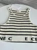 Été designer Stripes T-shirt top crampa Shirts Women Knits Knits Tee Treed Sport Tops Top Woman Vest Yoga Tees Ropamujer Précédent