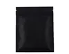 High quality 100 X Metallic Mylar ziplock bags flat bottom Black Aluminum foil small zip lock plastic bags5950060