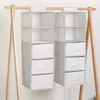 Storage Boxes Interlayer Drawer Type Hanging Bag Closet Wardrobe Cabinet Organizer Pocket Clothes Underwear Rack Hanger