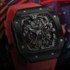 Armbanduhr Berliget Luxus tonneau mechanische Uhr mit automatischer Bewegung für Männer mit wasserdichtem Design Sapphire Crystal Watches