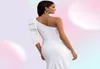 Satynowe sukienki ślubne Satidos Satynowe sukienki ślubne Seksowne jedno ramię w rękawie suknia ślubna Whiteivory Beach Wedding Party z łukiem 20212037658