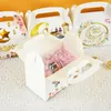 ギフトラップ4PCS Eid Mubarak Candy Box Paper Packing Ramadan Decoration for Home Muslim Festivalパーティー用品