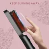 Hair Straightener Comb Curling Iron Multi-speed Electric Straightening Comb Curling Iron Hair Brush 240407