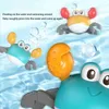 Bath Toys Childrens Bath Toy Simulation Crab Baby Toddler jouant dans la eau de baignade Animal de simulation de jouets éducatifs déplacera bébé 240413