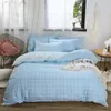 Sängkläder sätter juego de ropa cama con estampado geomtrico dibujos animados Edredn lino y algodn 3/4 uds. Funna para almohada