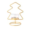 Portabandine pentagramma albero di Natale in ferro d'oro ornamenti candelabri candele per la cena creativa per la festa di nozze decorazioni da tavolo da tavolo