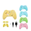 GamePads Displet Wireless Bluetooth Game Controller joystick Gamepad con turbo per switch Pro/PC Joystick wireless con custodia in silicone