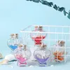 Vaser 4 datorer DIY önskar flaskdekorativa flaskor mini gynnar burk hjärtformade glas trädriftbehållare
