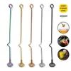 Cuillères en acier inoxydable Signère de miel Dipper Stick Server Sirop Sirop Spoon Wand for Pot Jar Récipient