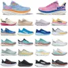 무료 배송 hokah one running shoes clifton 9 8 x2 클라우드 블루 여름 송 사이클라멘 여성 야외 36-45