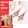매달린 귀걸이 패션 여성 크리스마스 트리 타입 드롭 목걸이 1 년 체인 보석 크리스마스 선물