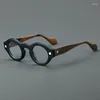 Lunettes de soleil Frames Retro Acetate Eyeglass Oval Frame Men Optical Eyewear Top Quality Vintage Vintage Femmes Spectacle