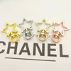 Keychains 10st Star Hollow Key Chain Ring Keychain Diy Accessories Hummer Clasp