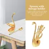 Cuillères Swan Set Set Dingewread Setted Scoop Base Base Base Fruit Fruit Cuisine Cuisine Poot