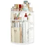 Boîtes de rangement en acrylique 360 Cosmetics rotatif Boîte de cosmétiques transparente Organisateur de beauté de grande capacité Lumière commode de luxe