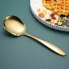 Spoons Stainless Steel Soup Ladle Coffee Dessert Rice Spoon Tablespoons Tableware Kitchen Colander Skimmer Cooking Utensils