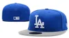 2020 Neue montierte Hüte Top -Qualität Los Angeles Designer Cap Dodgers Teams Logo Stickerei Hut Hip Hop Outdoors Sport Caps gemischt7253264