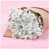 Fleurs décoratives Arrivée tissu gypsophile Baby Breath Artificial Silk for Home Living Wedding Decoration Supplies 100pcs