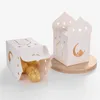 Geschenkverpackung Stobag-islamischer Kraftpapier weiße Schachtel mit Loch Süßigkeitenschokolade für muslimische Feste Party Dekor Suppliy Eid Ramadan
