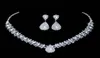 Luxurious Wedding Jewelry Sets for Bridal Bridesmaid Jewelery Drop Earring Necklace Set Austria Crystal Whole Gift50763332223278