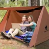 Tenten en schuilplaatsen Outdoor 2-Person Dual-Layer Camping Tent Garden Picnic Portable Windvrije regendichte zonnebestendig zonneschijn Sunshine Shelter