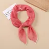 Scarves 20Style 7070Cm Designer Letters Print Floral Silk Scarf Headband For Women Fashion Long Handle Bag Paris Shoder Tote Lage Ri Otwqt