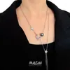 Orecchini di collana set Masw Design originale Elegante Temperamento Elegante catena di perle in vetro per donna Regalo per matrimoni Regali di gioielleria