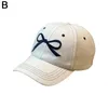 Caps-cyclistes Ins Corée 3D Bow Broidered Baseball Cap printemps et protection solaire d'été Volyme mignon doux beaux hommes chapeaux de femme