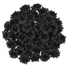 Decoratieve bloemen Halloweem Decor Artificial Rose Silk Flower Halloween Wedding Black