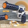 Piasek Play Water Fun Toys Double Water Gun z plecakiem elektryczny Woda Blaster Automatyczna duża pojemność rozpryskiwanie zabawek Summer Beach Outdoor Games Q240413