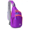 Sacs de taille imperméables en nylon Fanny Pack Sac à bandoulière à fermeture éclair à la mode avec poche latérale pour les sports de plein air