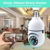 Telecamere IP 5G WiFi E27 Bulb Night Vision Camera da sorveglianza Full Color Tracking umano automatico 4x Video Digital Video Security Monitor CAM 24413