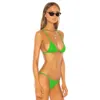 2024 Nuovo costume da bagno bikini in tessuto speciale in tessuto solido triangolo bikini sexy costume da bagno sexy