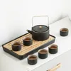 Tee -Sets Keramik Tee -Set Teekanne ästhetischer Reize Chinesischer Topf und Tasse Tragbares Geschenk Tetera Porcelana BG50Ts