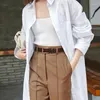 Cinture cinghia da donna cintura di fascia alta di fascia alta perforata versatile top strato pantaloni da mucca personalizzata gonna