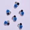 Decorations 100pc 3d Rose Fowers Crystal Rhinestones Style 9*9mm Nail Art Alloy Diy for Manicure Nail Rhinestons alloy charms je370378