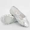 Chaussures de danse Éclatant National Girl Souleins Souleins Pu Performance Silver Gold Soft Ballet Belly Yoga