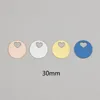 Charms 5pcs 30mm Stainless Steel Cutout Heart Circle Blank Round Pendants Engraveable Jewelry DIY Accessories