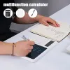 Calculators 2 in1 Desktop Standing Calculator with LCD Writing Tablet Electronic Calendar time Temperatures,10Digit LCD Display Calculator