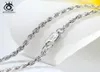 Orsa Jewels Diamondcut Rope Chain Colliers Real 925 Silver 12mm 15 mm 17 mm Chaîne de cou pour femmes Bijoux Men Gift OSC294916900