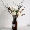 装飾的な花25 PCS/BOX人工シルクバラ -  DIYブーケに最適なコサージュウェディングの誕生日休暇の飾りなど！