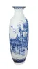 Classic Chinese Blue and White Ceramic Vase Antique Tabletop Porcelain Flower Vase For el Dining Room Decoration 210623232U5688603