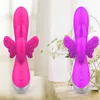 Vibrateurs poussant les jouets sexuels vibratrice vibratrice des jouets adultes poussant un gode pour les femmes, vibrades, gode de papillon