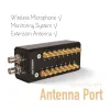 Amplificateurs Hisingwell 8Channel Signal Amplificateur Antenne Distribution Système de fréquence de fréquence pour enregistrer les entretiens, micro sans fil