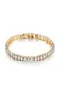 Femme Bracelet Bracelet Single Row CZ Diamonds 4 mm Round Full Drill Tennis Chain Hip Hop Jewelry2207923