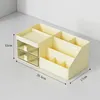 Storage Boxes Makeup Drawer Organizer For Vanity With Brush Holder Large Capacity Cosmetic Countertop Skincare Bathroom Cases Box