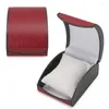 Watch Boxes Luxury Wristwatch Box Display Case Gift For Jewelry Bracelet Faux Leather Holder