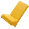 椅子は家庭用品弾性カバーオフィス38x38x60cm PU黄色のストレッチダイニングルームテーブルプロテクター