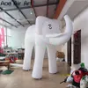 26ft lengte of op maat gemaakt opblaasbaar witte olifantenmodel replica indoor buiten decoratie commercieel evenement